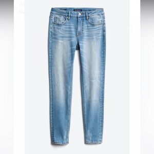 Size 25 VIGOSS Marley Mid Rise Skinny Jean - Light Blue